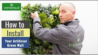 How to attach an Artificial Green Wall onto the wall [Step by Step] by Vistafolia