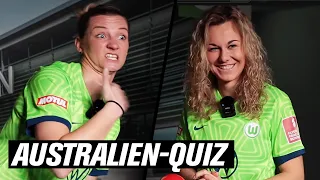 "Das müssen wir wegcutten!" 😳😂 | Alex Popp & Lena Lattwein im Australien WM-Quiz