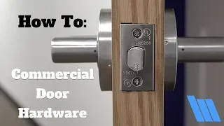 How To Install Commercial Door Hardware