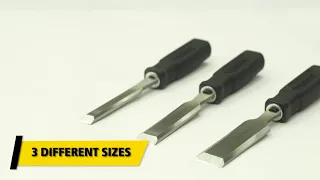 Stanley Metal and Plastic Chisel Set I 3 Pcs I Hand Tool Kit