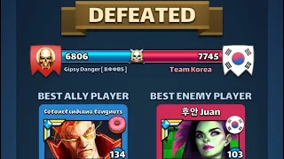 Empires and Puzzles - Gipsy Danger vs. Team Korea (Equalizer)