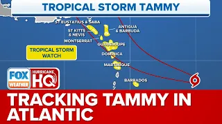 Tropical Storm Watches Issued As Tammy Approaches Eastern Caribbean Islands