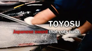 Peek into Japan｜豊洲のマグロ職人：Cut whole tuna at a tuna shop in Toyosu Market, Japan