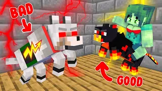 Monster School : Bad SUPER DOG vs Good SUPER CAT - Minecraft Animation