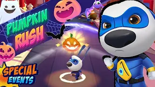 Talking Tom Hero Dash Pumpkin Rush event Super Hank vs Roy Raccoon & Salving Super Ginger Gameplay