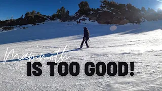 Snowboarding at Mammoth Mountain. Best Resort to Snowboard at RIGHT NOW! Gold Rush is OPEN!