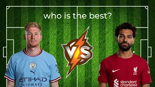 2023 MOHAMED SALAH VS 2023 KEVİN DE BRUYNE COMPARİSON 🔥De Bruyne OR Salah🔥( Stats Comparison) !!