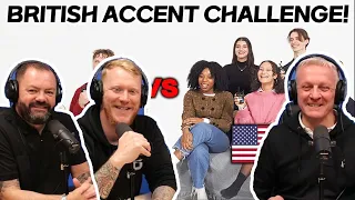 5 Americans Try to Pronounce BRITISH ACCENT REACTION | OFFICE BLOKES REACT!!