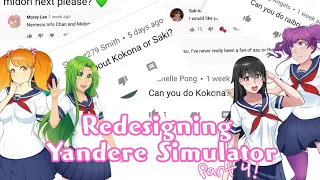 🍠  Redesigning Yandere Simulator Part 4 - Viewer Suggestions!