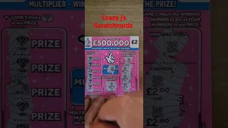 huge scratchcard win £2 pink card
