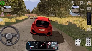 Driving school mission 3|peru|driving school game simulator|offroad driving|honda civic turbo|iphone