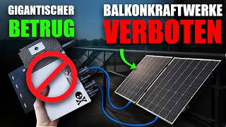 EILMELDUNG: 100.000 Balkonkraftwerke ab sofort ILLEGAL?