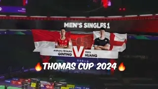 THOMAS CUP 2024 Anthony Ginting (INA) [7] vs. Harry Huang (ENG)