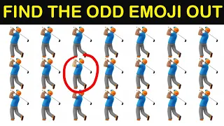 TEST YOUR EYES - LEVEL UP | FIND THE ODD EMOJI OUT | EMOJI PUZZLE QUIZ | THE DIFFERENCES EMOJI