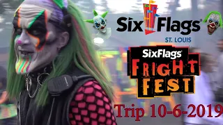 Six Flags St. Louis Fright Fest Trip 10-6-2019