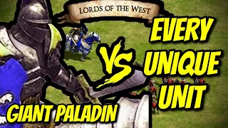GIANT PALADIN vs EVERY UNIQUE UNIT | AoE II: Definitive Edition