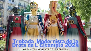 Trobada de gegants Modernista de la Dreta de L'Eixample de Barcelona / Gegants de la Pedrera 2024