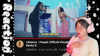 Libianca - People (Official Visualiser) Ft. Becky G REACTION