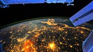 Flying Over the Earth at Night - viewed from ISS on 05/03/12