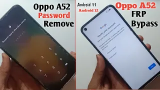 Oppo A52/A54 Frp Bypass Without PC | How To Unlock Oppo A52 FRP | oppo A52 screen lock remove