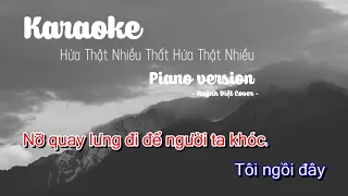 KARAOKE | BEAT Tone Nam- Hứa Thật Nhiều Thất Hứa Thật Nhiều - UHP | Piano Ver | Huỳnh Việt Cover