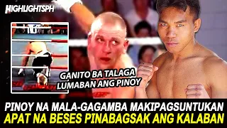 PINOY NA MALA-GAGAMBA KUNG MAKIPAGSUNTUKAN | APAT NA BESES PINABAGSAK ANG KALABAN