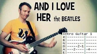 And I Love Her Chords Beatles Guitar Tab / Guitar Lesson Covered by Kurt Cobain / Nirvana