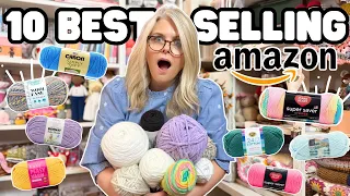 Top 10 BEST SELLING YARNS on AMAZON | Ranked WORST to BEST!