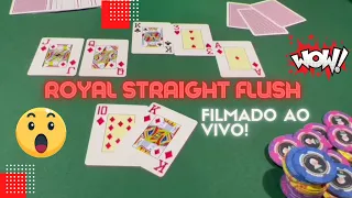 ROYAL STRAIGHT FLUSH, E QUADRA VS FULL HOUSE NO MESMO TORNEIO! | Dan 10 Poker Vlog #08 - King Play