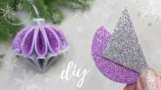 ОЧЕНЬ КРАСИВО! НОВОГОДНЕЕ УКРАШЕНИЕ из фоамирана своими руками 🎄DIY Christmas HOME DECOR 2023