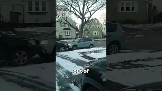 Karen Push Neighbor’s Car For Parking In Front of Her House 😳