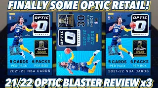 I FINALLY GOT OPTIC RETAIL! 2021-22 Panini Donruss Optic Basketball Retail Blaster Box Review x3