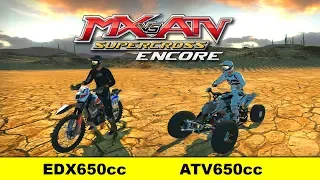 EDX 650cc vs ATV 650cc - Fully Upgraded - MX vs ATV Supercross Encore Finale!