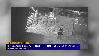 Search for vehicle burglary suspects in Franklin County, TN