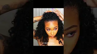 Installed Clip-Ins On Short Curly Hair , Amazing work! Best blended hair |CURLSQUEEN