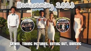 HOMECOMING 23' VLOG || grwm, pictures, parties, & friends! || JUNIOR & SENIOR YR