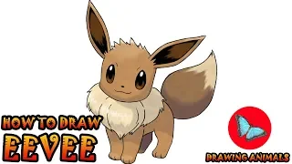 How To Draw Eevee Pokemon | Drawing Animals