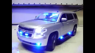 James' custom 2015 Chevy Tahoe slicktop PPV diecast police car model with working lights