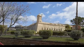 Malta - 4K - Quick ride through Valletta and Floriana - 2022