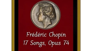 Chopin - 17 Polish Songs, Opus 74