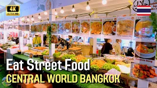 🇹🇭 Eat Street Food Festival at Central World Bangkok, Thailand in 4K | Walking Tour #11