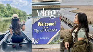 vlog: canoeing the Grand River & trip to the TIP of CANADA! 🛶🇨🇦