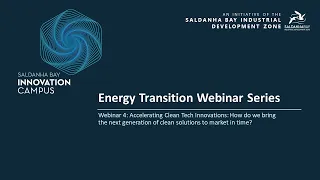 Energy Transition Webinar Series 4 | Accelerating Clean Tech Innovations