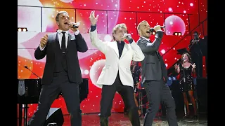 Gary Barlow, Robbie Williams and Barry Manilow Live. "Could It Be Magic" in HD Live in London