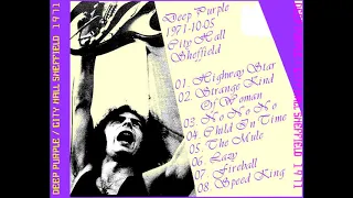 Deep Purple Sheffield City Hall 5, 10, 1971