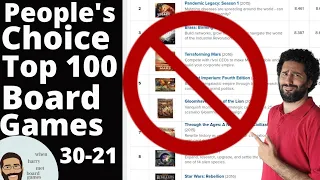 People's Choice Top 100 Board Games of all Time: 30-21 (2021 Edition)