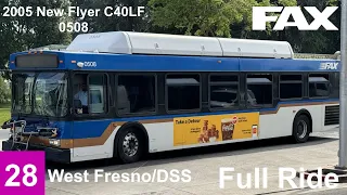 Fresno FAX 2005 New Flyer C40LF (0508) Full Ride