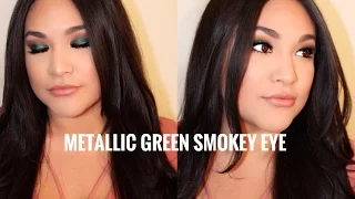 METALLIC GREEN SMOKEY EYE | FALL MAKEUP TUTORIAL