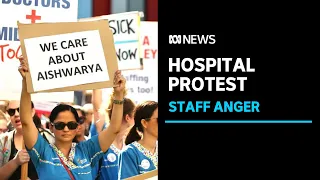 Angry hospital workers have rallied in Perth highlighting the struggling health system. | ABC News