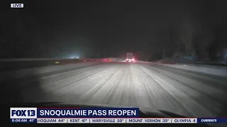 Snoqualmie Pass reopens